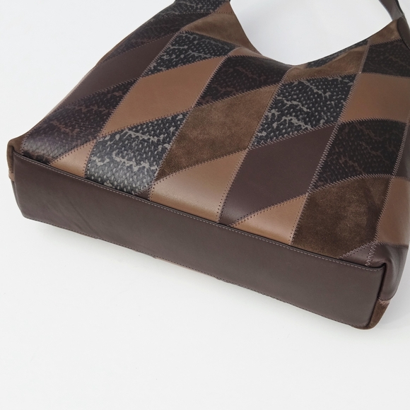 LIKE NEW COACH BROOKLYN SHOULDER BAG 39 WITH SNAKESKIN PATCHWORK - Picture 9 of 9